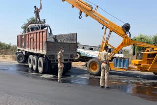 collision between roadways bus, नागौर न्यूज