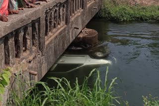 A car plunged into the Damanganga canal