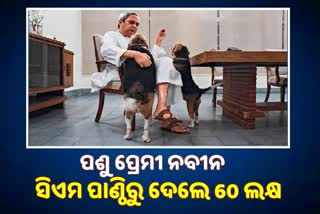 CM Naveen pattnaik grant 60 laksh for stray animals during lockdown