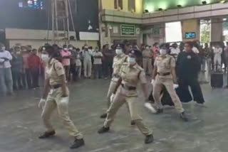 MGR Central railway station's Covid-19 awareness