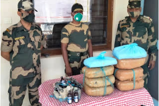 BSF seized smuggling goods