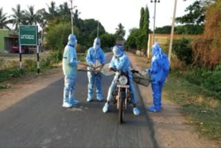 PFI organization carried the dead body on the bike to the funeral