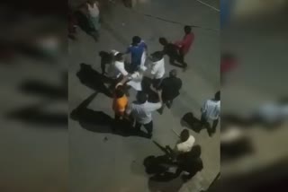 Video viral of fight two group Faridabad