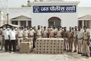 Police raided the sale of illegal foreign liquor in Jat