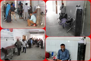 Beds are not empty due to corona patient at Sadar Hospital in Jamui