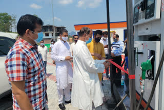 Country's first iron fabricated petrol pump started in Dharampur