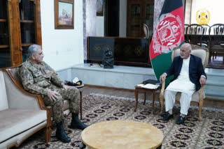 Afghan President Ashraf Ghani met Pakistan army chief Gen. Qamar Javed Bajwa
