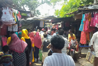 The market is open even after the time is over in bhangar in south 24 pargana