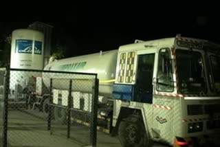 Another oxygen tanker reached to ruya hospital at Tirupati