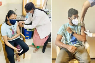 smriti mandhana bumrah dinesh karthik receives first dose of covid-19 vaccine