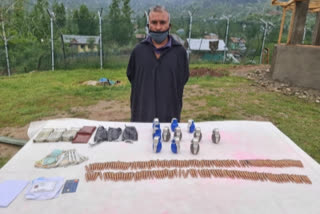 Terrorist associate held in J-K, grenades, cash recovered