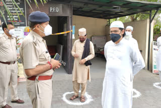 police meeting with imams  eid festival 2021  eid in corona time 2021  corona guidelines in delhi  corona new cases in delhi  दिल्ली में कोरोना के नए मामले  दिल्ली में कोरोना गाइडलाइन  कोरोनाकाल में ईद  ईद पर कोरोना नियमों का पालन