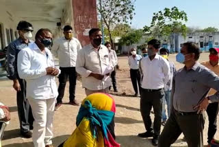 Collector visited villages,  Corona virus in village