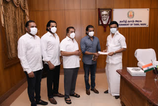 actor sivakumar suriya karthi donates one crore to tamil nadu cm relief fund  തമിഴ്‌നാടിന്‍റെ കൊവിഡ് പ്രതിരോധ പ്രവര്‍ത്തനങ്ങള്‍ക്കായി ഒരു കോടി രൂപ സംഭാവന ചെയ്‌ത് ശിവകുമാറും കുടുംബവും  സൂര്യ ശിവകുമാര്‍ വാര്‍ത്തകള്‍  ശിവകുമാര്‍ സ്റ്റാലിന്‍  എം.കെ സ്റ്റാലിന്‍ വാര്‍ത്തകള്‍  suriya karthi donates one crore to tamil nadu cm relief fund  tamil nadu cm relief fund