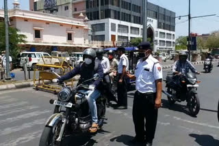 jaipur traffic police, action of Jaipur traffic police