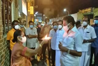 அமைச்சர் கேகேஎஸ்எஸ்ஆர் ராமச்சந்திரனுக்கு பலத்த வரவேற்பு