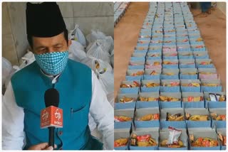 distribution of ration kits from dargah hazrat nizamuddin