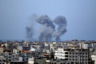 Gaza marks Muslim feast  Weary Gaza marks Muslim feast  violence spreads in Israel  Israel Palestine conflict  Gaza Health Ministry  Gaza strike  Israel airstrike  clashes intensify in Israel  Jewish Arab violence  Israel steps up Gaza offensive  വിലാപ ഭൂമിയായി ഇസ്രയേല്‍-പാലസ്തീന്‍ പ്രദേശങ്ങള്‍  ഇസ്രയേല്‍-പാലസ്തീന്‍ പ്രദേശങ്ങള്‍  ഇസ്രയേല്‍-പാലസ്തീന്‍ കലാപങ്ങള്‍