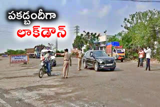 vadapalli check post, lock down in nalgonda