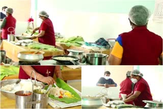 ജനകീയ ഹോട്ടൽ  കുടുംബശ്രീ ഹോട്ടൽ  community kitchens kerala  covid voluntneers  kudumbasree popular hotel  kudumbasree hotel thalassery  കുടുംബശ്രീ ഹോട്ടൽ തലശ്ശേരി