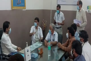 आरके अस्पताल का निरीक्षण ,  20 ऑक्सीजन बेड बढ़ाने के निर्देश, District Collector Inspection , RK Hospital Inspection