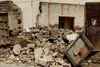 bikaner news, school building collapses