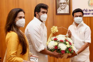 Soundarya Rajinikanth family donate Rs 1 crore to TN CM Relief Fund