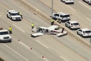 Small plane crash lands