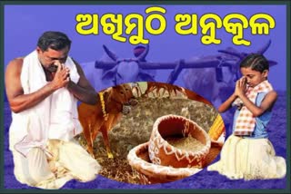 ଅକ୍ଷୟ ତୃତୀୟା, ଅଖିମୁଠି ଅନୁକୂଳ କଲେ ଚାଷୀ