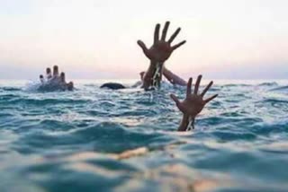 two children died due to drowning in pond in  garhwa
