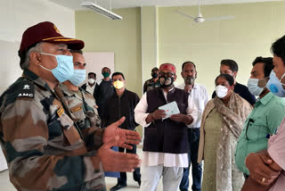 Army officials inspected covid Hospital