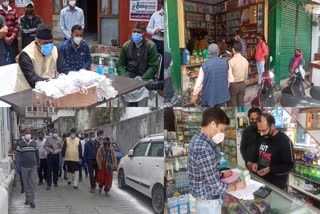 cabinet-minister-ganesh-joshi-distributed-masks-sanitizer-in-mussoorie