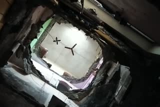 fourth floor slab of the building collapsed in ulhasnagar