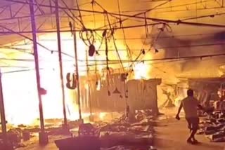 fire at sivasagar market