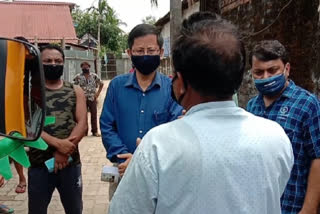 DC VISIT DIPHU-DHANSIRI PATH MURDER CASE VICTIM HOUSE