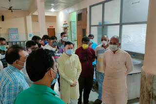 MP RODMAL NAGAR TOOK INSPECTION OF HOSPITALS IN AGAR MALWA