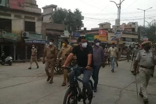 Kotputli ASP Ramkumar Kaswan Cycle Tour