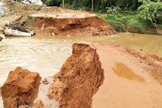 Bridge washed out