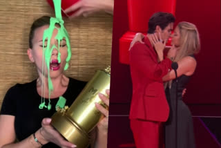 MTV Movie & TV Awards: Scarlett Johansson gets slimed, Madelyn Cline kisses Chase Stokes