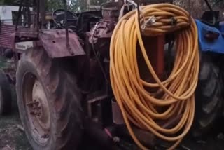 jcb and compressor machine seized from ghatarwa jungle in koderma