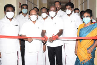tn health minister inaugurated corona_siddha_ward in Kanchipuram
