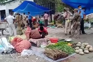 market is closed by police at coochbihar