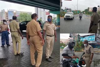 Triple Lock Down  ട്രിപ്പിൾ ലോക്ക്‌ ഡൗൺ  പരിശോധന ശക്തമാക്കി പൊലീസ്  Police intensify check in Koch