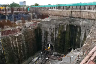 Pune Metro underground work