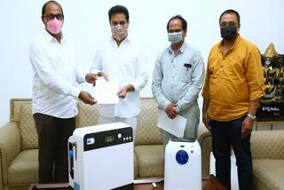 covid-19-telangana-industrialists-federation-donates-40-oxygen-concentrators-to-state-govt