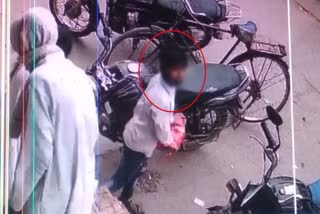CCTV video of theft, theft from farmer in Bharatpur