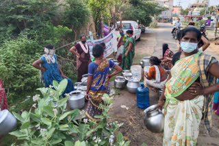 చోడవరం శివారులో తాగునీటి ఎద్దడి