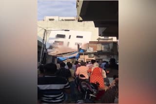 Five storey building collapses in Jamalpur area of Ahmedabad