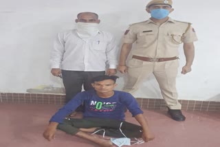 bharatpur news, Police arrested a rogue