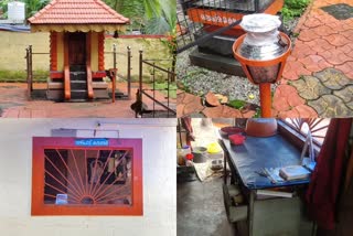 Theft at Nediyavila Temple in Kollam  Theft at Temple in Kollam  Theft at Kollam Temple  കൊല്ലത്ത് ക്ഷേത്രത്തിൽ കവർച്ച  ക്ഷേത്രത്തിൽ കവർച്ച  ക്ഷേത്രത്തിൽ മോഷണം  കൊല്ലം  കേരളപുരം  keralapuram  nediyavila  kollam  crime  മോഷണം  theft